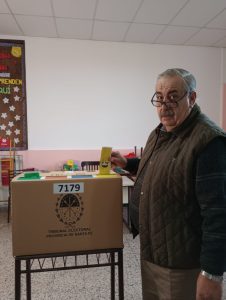 El candidato ganador de la interna opositora, Pedro Corona
