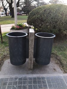 Así luce el primero de los cestos terminado