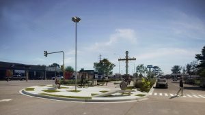 La obra finalizada cambiará completamente la cara al ingreso principal de la ciudad 