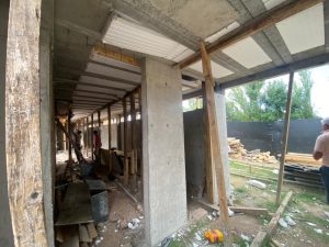 Durante el verano continúan las obras en el Gimnasio 