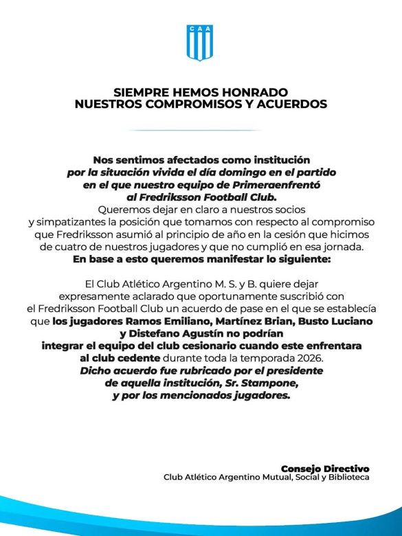 Comunicado CAA 1