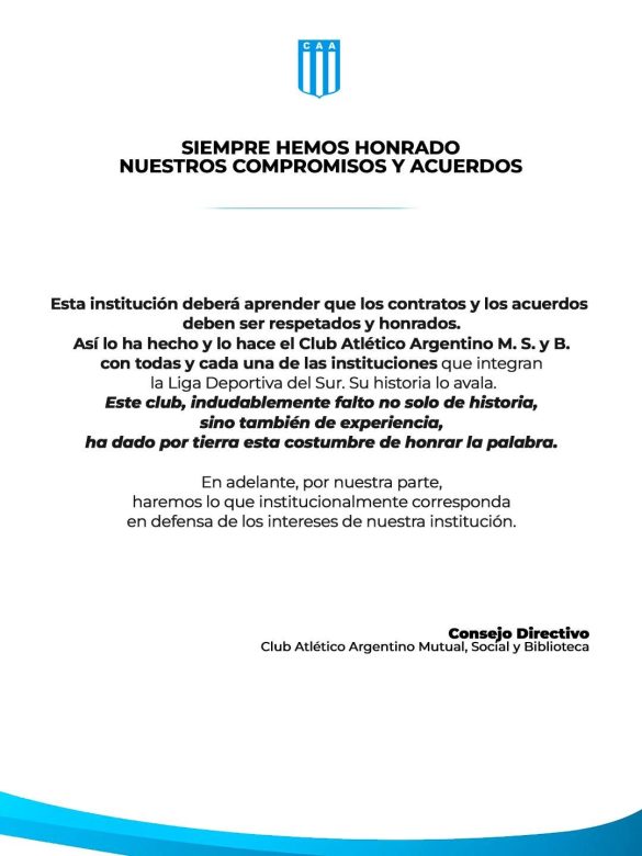 Comunicado CAA 3
